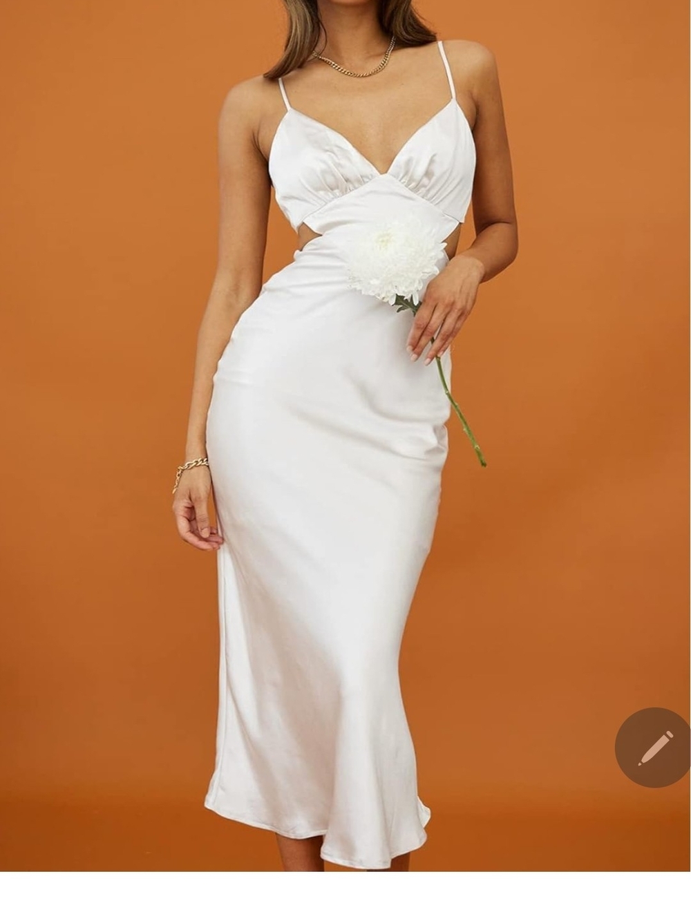 Women's Fall Satin Backless Maxi Dress Silk Cut Out V Neck Slip Tie Back Formal